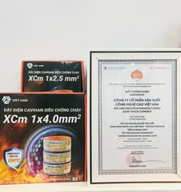 DÂY ĐIỆN CAVIHAN CHỐNG CHÁY ĐƠN CỨNG - VIETHAN